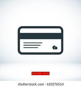 card icon, vector best flat icon EPS