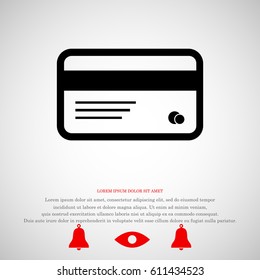 card icon, vector best flat icon EPS