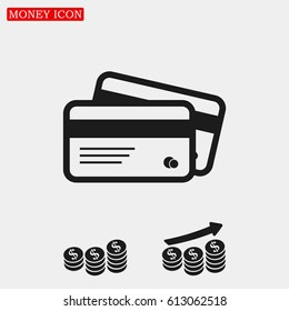 card icon, vector best flat icon, EPS