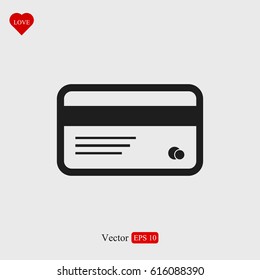card icon, vector best flat icon EPS