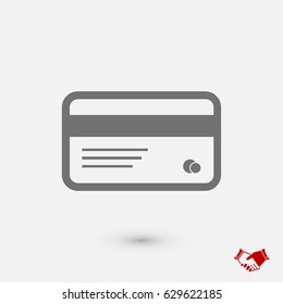 card icon, vector best flat icon EPS