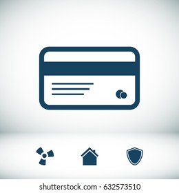 card icon, vector best flat icon EPS