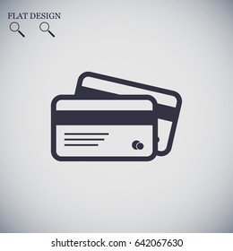 card icon, vector best flat icon, EPS