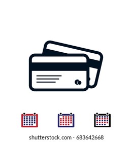 card icon, vector best flat icon, EPS