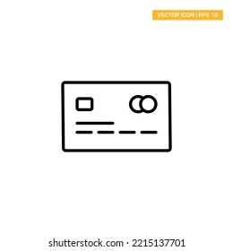 
 Ilustración de diseño vectorial de icono de tarjeta