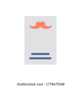 card icon vector illustration flat style. father's day icon set.