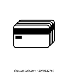 plantilla de logotipo de ilustración vectorial de icono de tarjeta para muchos fines. Aislado sobre fondo blanco.