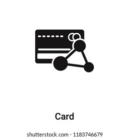 Card icon vector isolated on white background, logo concept of Card sign on transparent background, filled black symbol