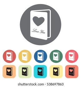 Card icons set.Vector Illustration 
