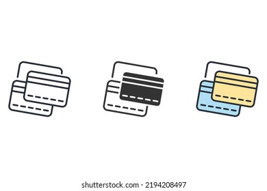 card icons  symbol vector elements for infographic web