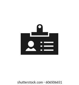 Card Identity Icon Badge Vector