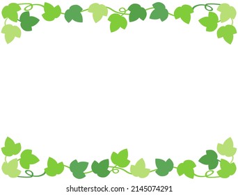It is a card with an illustration of ivy as a decoration.