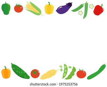 It is a card with an illustration of vegetables.