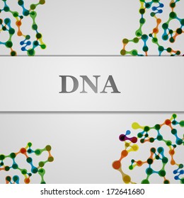 card with the image of DNA. original background
