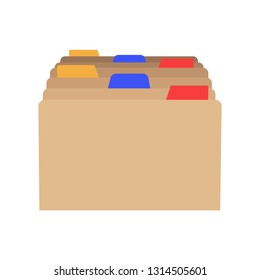 Card Index Dividers Emoji Vector