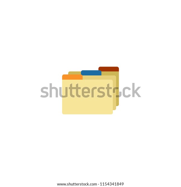 Card Index Dividers\
Vector Flat Icon