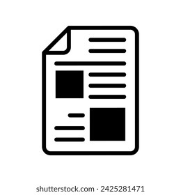 Card index icon vecotr. Document illustrator sign. Archive symbol or logo.