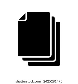Card index icon vecotr. Document illustrator sign. Archive symbol or logo.