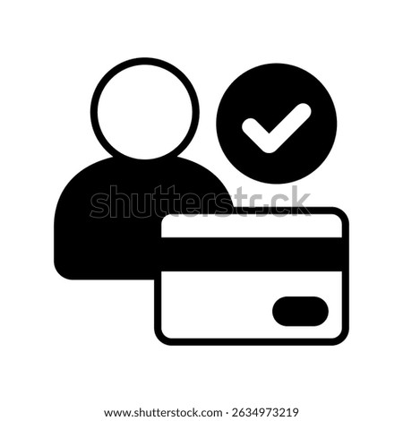 Card Info glyph, mini illustration icon. use for modern concept, print, UI, UX kit, web and app development. Vector related to account management, ecommerce, banking and finance.