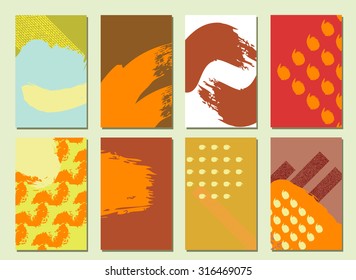 Card with ink grunge texture. Summer background. Modern Hipster Style. Vintage creative cards. Hand drawn textures made with Ink. Retro patterns for Posters, Invitation or  Flyers and Banner Designs