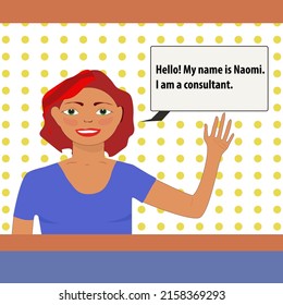 Card with the inscription hello on an isolated background