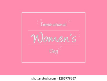 Card International Women’s day vector