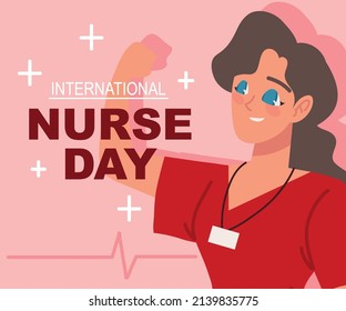 card of International Nurse day design