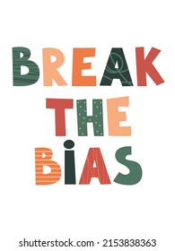 card for International Womens Day BREAK THE BIAS