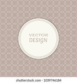 Card, Invitation, cover template design, line art background. Abstract geometric pattern with place for the text. Tribal ethnic ornament in arabic style. Christmas, New Year card decoration