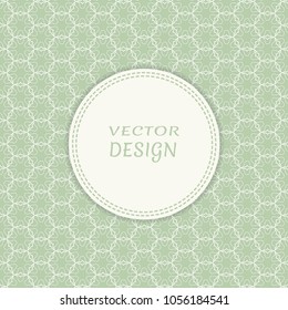 Card, Invitation, cover template design, line art background. Abstract geometric pattern with place for the text. Tribal ethnic ornament in arabic style. Christmas, New Year card decoration