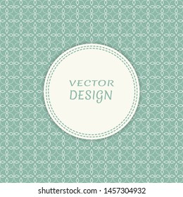 Card, Invitation, cover template design, line art background. Abstract geometric pattern with place for the text. Tribal ethnic ornament in arabic style. Christmas, New Year card decoration