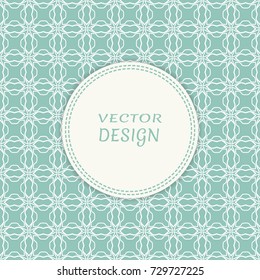 Card, Invitation, cover template design, line art background. Abstract geometric pattern with place for the text. Tribal ethnic ornament in arabic style. Christmas, New Year card decoration