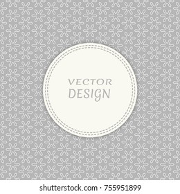 Card, Invitation, cover template design, line art background. Abstract geometric pattern with place for the text. Tribal ethnic ornament in arabic style. Christmas, New Year card decoration
