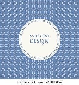 Card, Invitation, cover template design, line art background. Abstract geometric pattern with place for the text. Tribal ethnic ornament in arabic style. Christmas, New Year card decoration