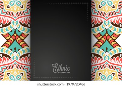 card or invitation ethic style background 