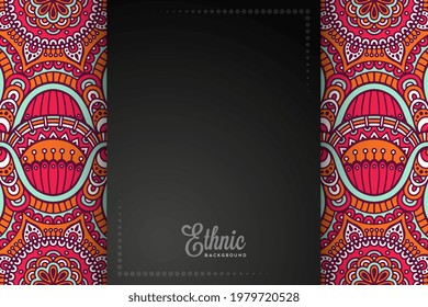 card or invitation ethic style background 