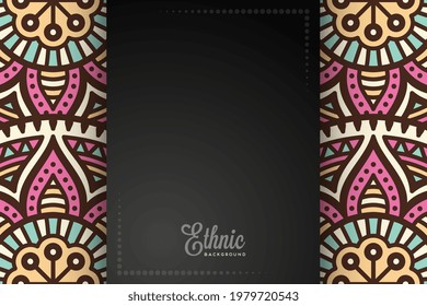 card or invitation ethic style background 