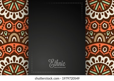 card or invitation ethic style background 