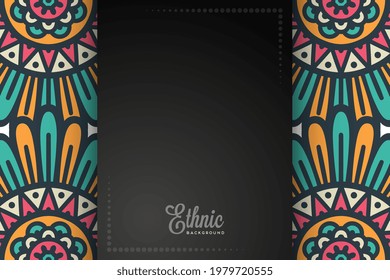 card or invitation ethic style background 