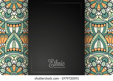 card or invitation ethic style background 