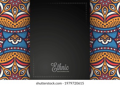 card or invitation ethic style background 