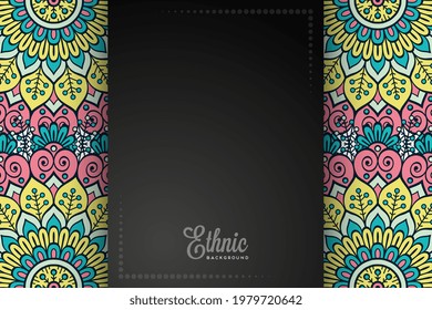 card or invitation ethic style background 