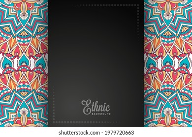 card or invitation ethic style background 