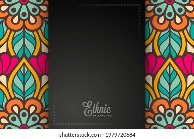 card or invitation ethic style background 