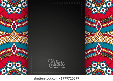 card or invitation ethic style background 
