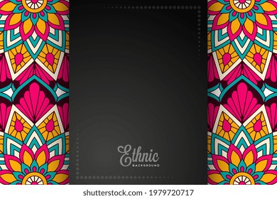 card or invitation ethic style background 