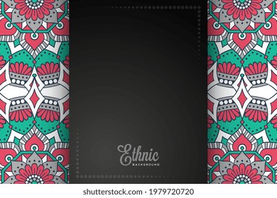 card or invitation ethic style background 