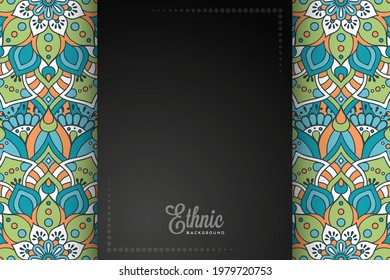 card or invitation ethic style background 
