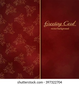 Card, invitation or menu with floral pattern. Vector vintage hand-drawn highly detailed flowers elements. Luxury lace festive ornament card. 