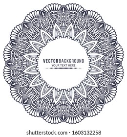 Card or invitation. Vintage decorative elements with mandala